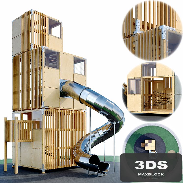Children's play complex Tower. Playground