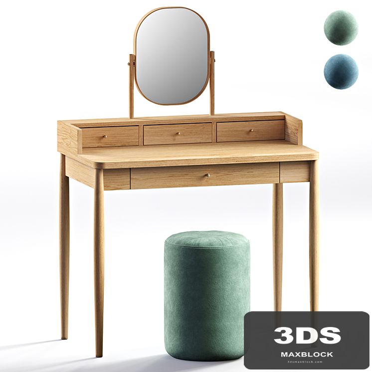 Lussan dressing table and Luxore ottoman LA REDOUTE INTERIEURS