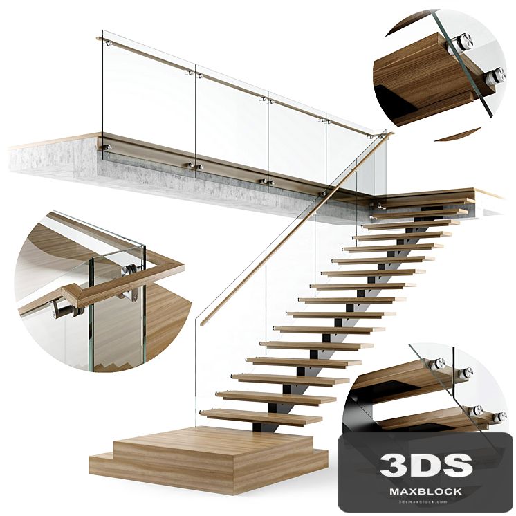 Modern interior stair 06