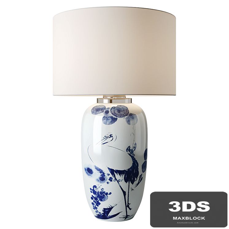 Chinoiserie Ceramic Table Lamp