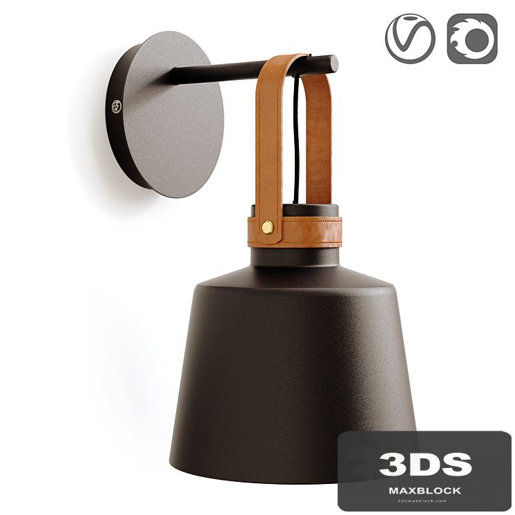 Metal wall lamp, Oda