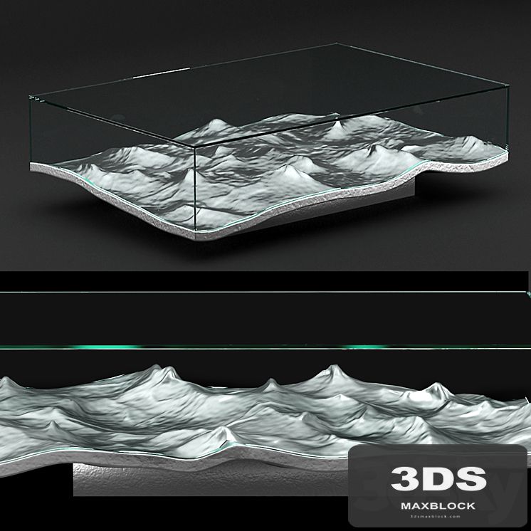 LIQUID ALUMINUM LOW TABLE