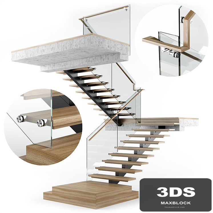Modern interior stair 07