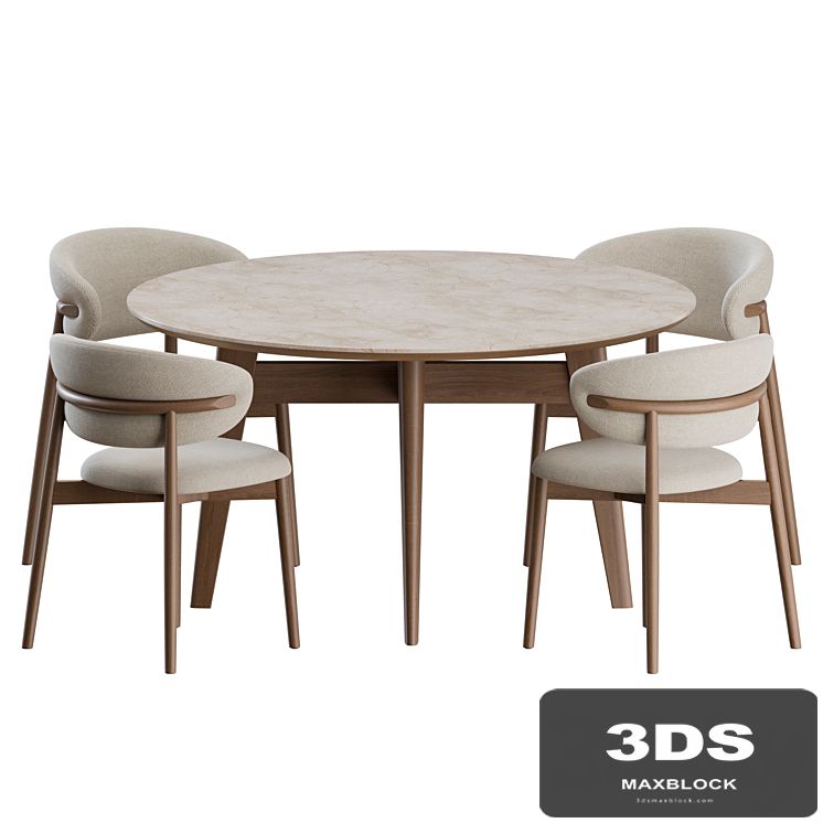 Dinning Set 01 by Calligaris