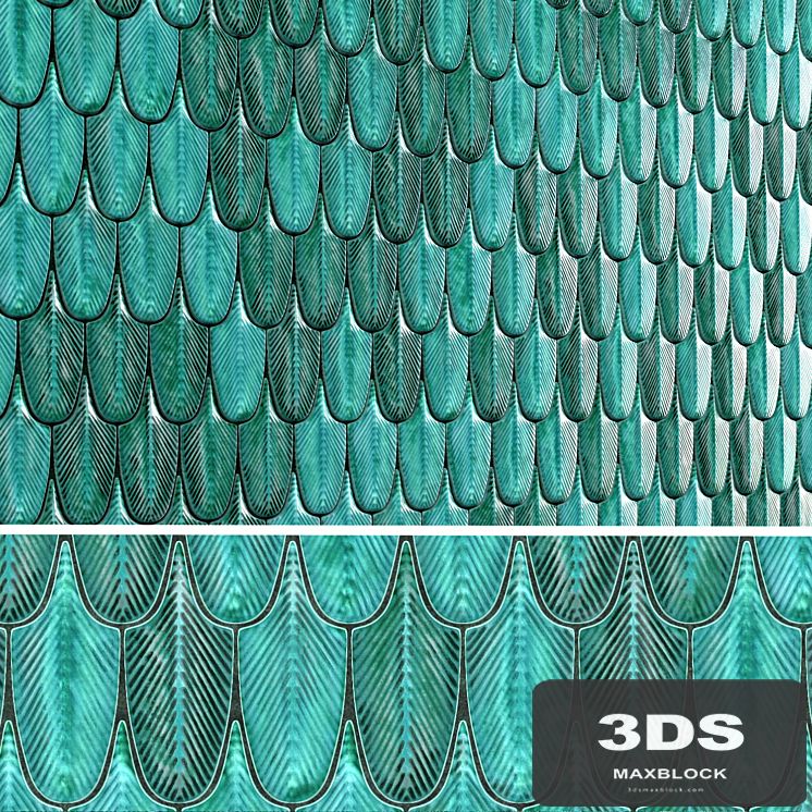 Plumage Feather Mosaic Tiles