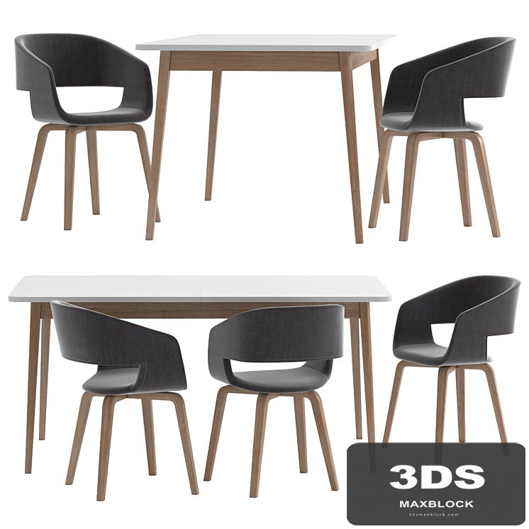 JYSK GAMMELGAB table with HOLSTEBRO chair
