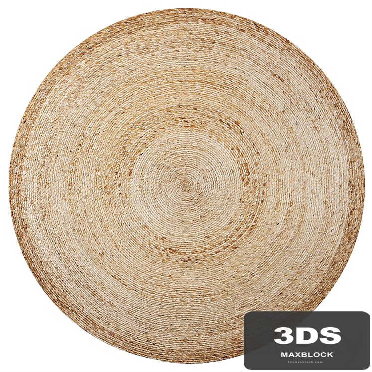 Round jute rug 200