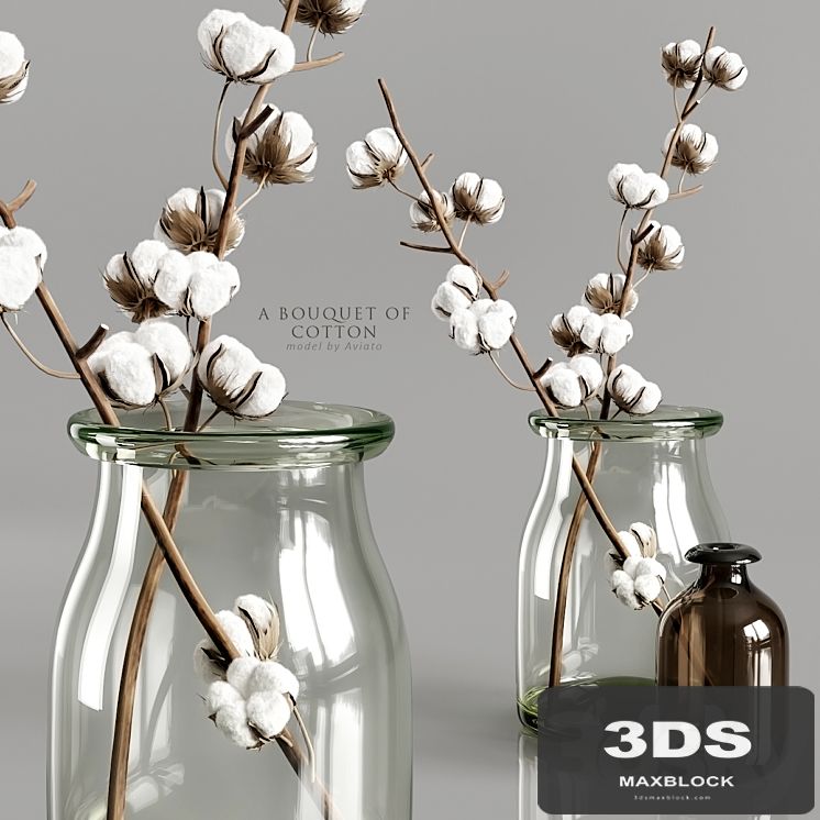 A bouquet of cotton