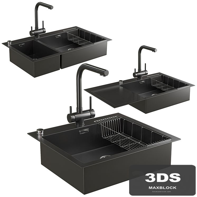Sink with mixer