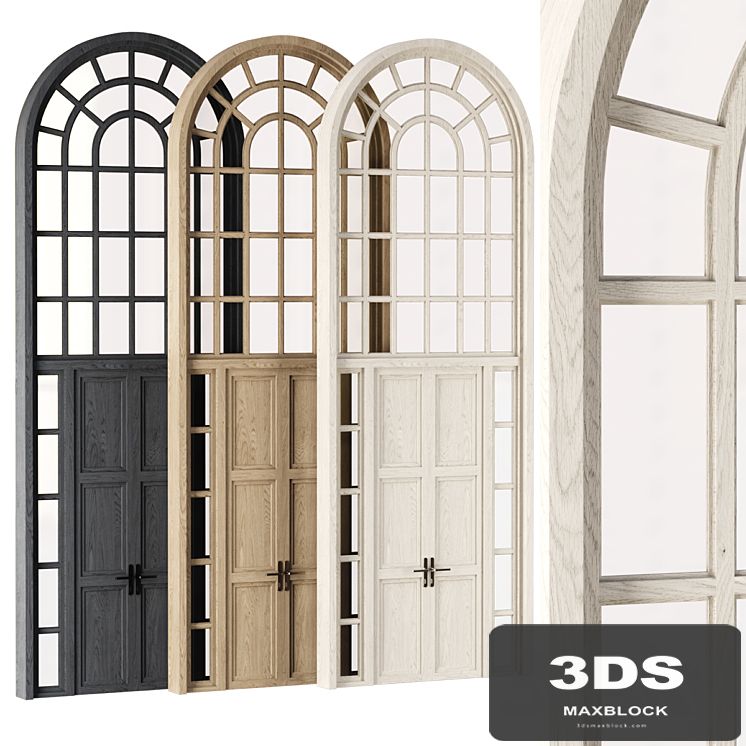 Arch Window with entrance door