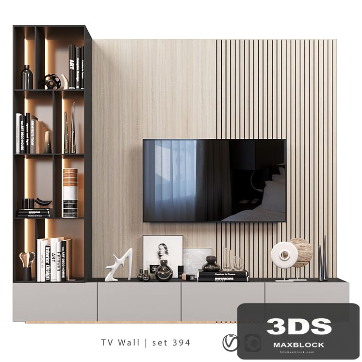 TV Wall | set 394 | TV shelf