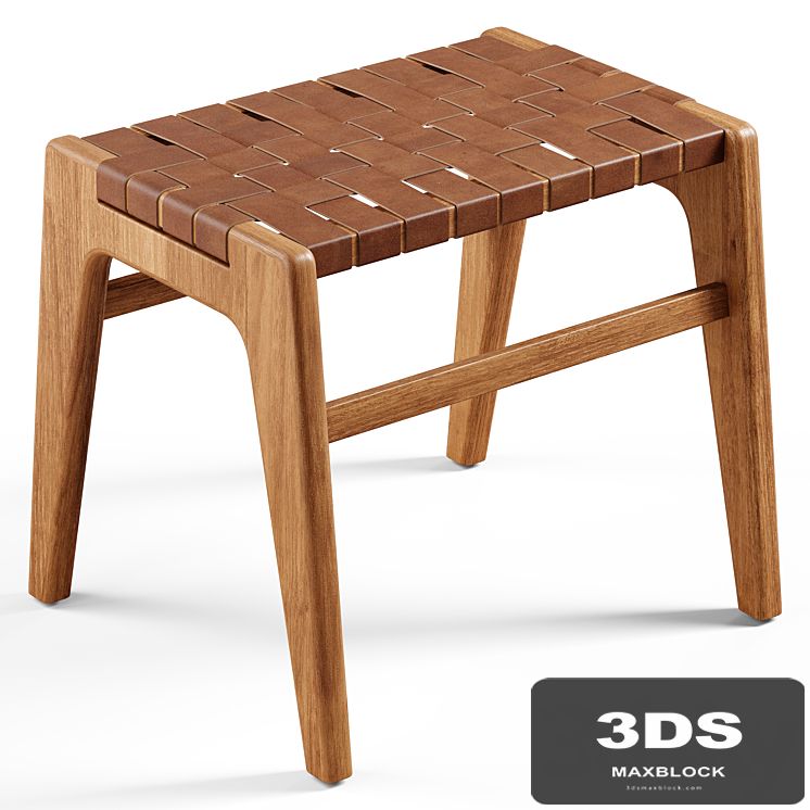 Zara Home - The stool with leather seat