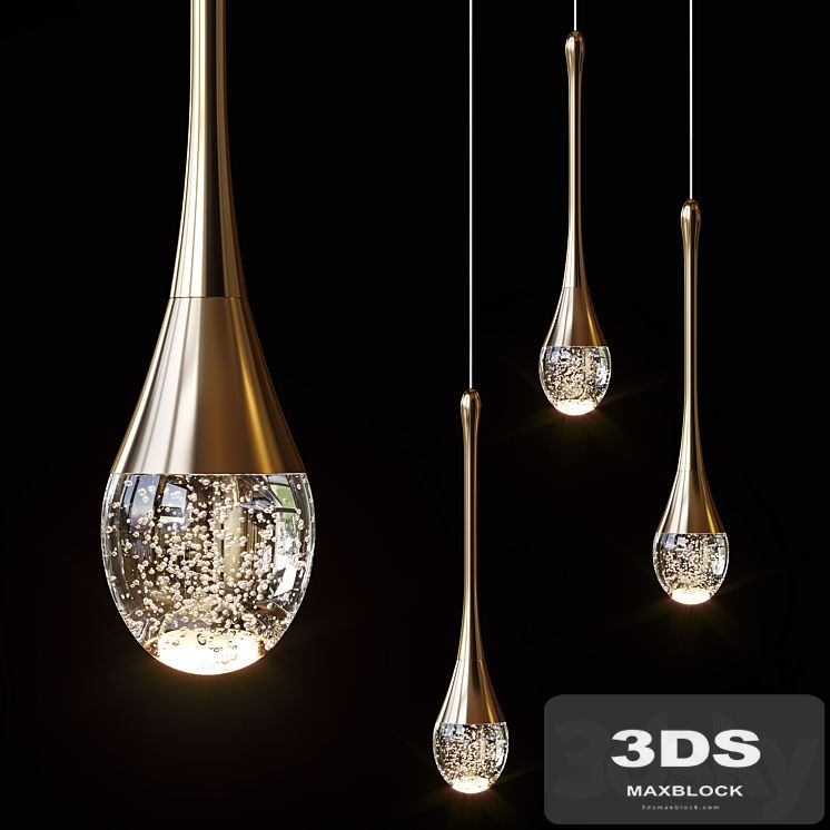 Pendant lights Mettasha Chandelier 1 and 3 lamps