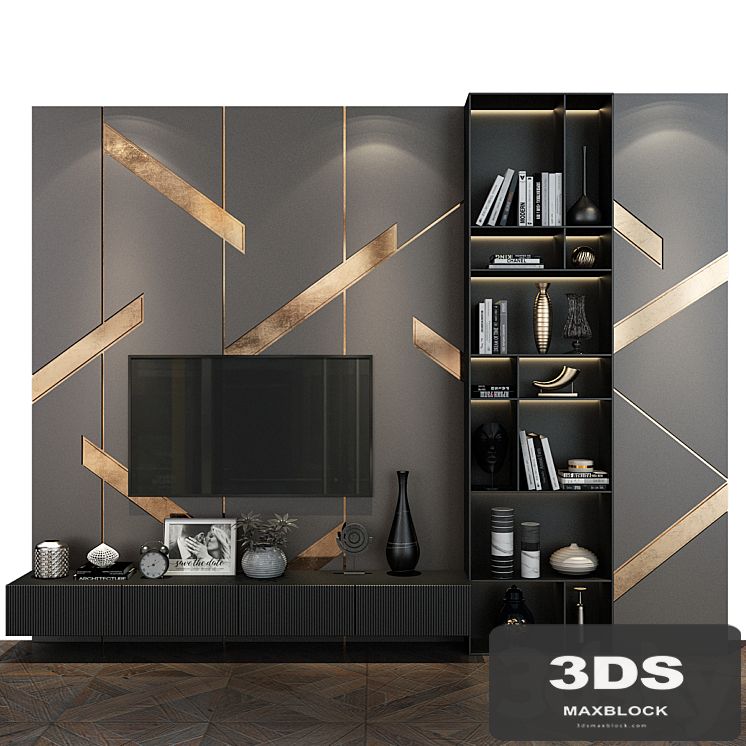TV wall set 295