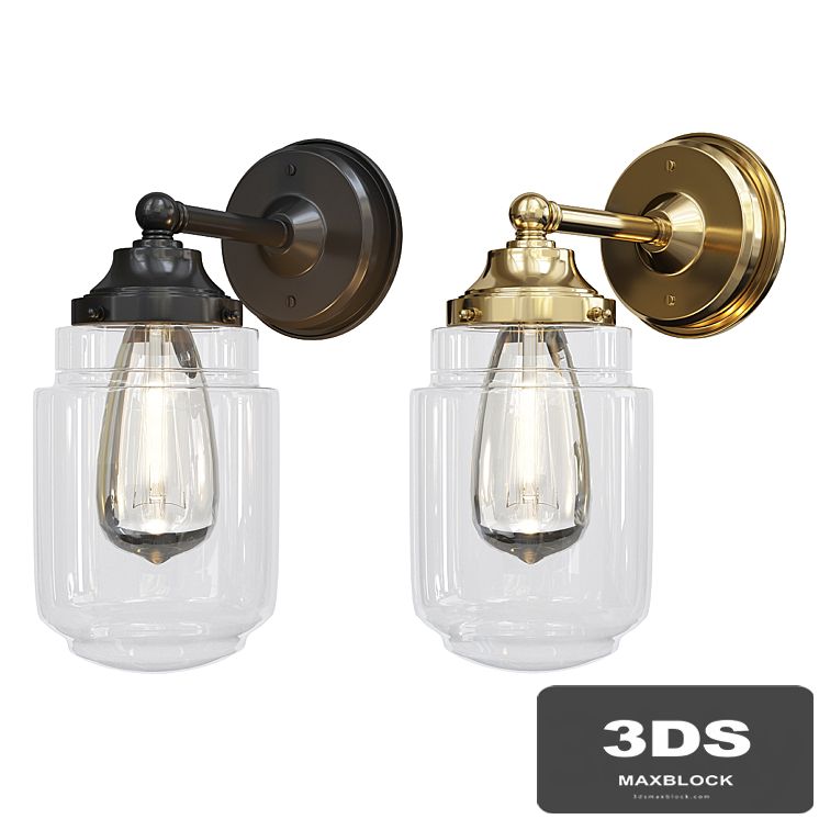 Reed outdoor sconce jar shade
