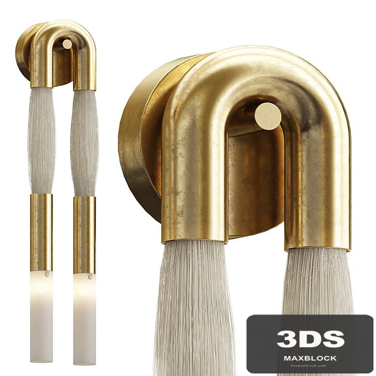 Apparatus Horsehair Wall Lamp