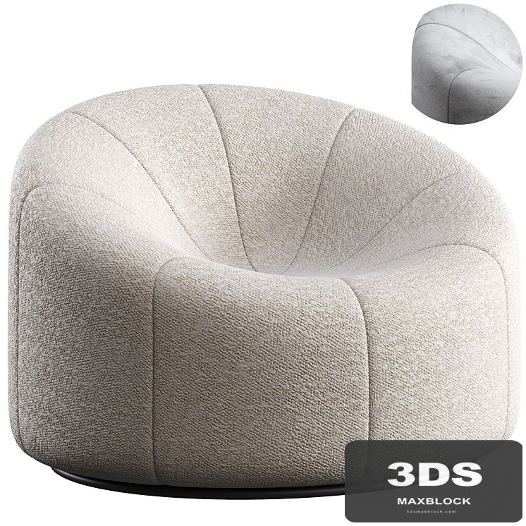 Armchair swivel ligne roset pumpkin