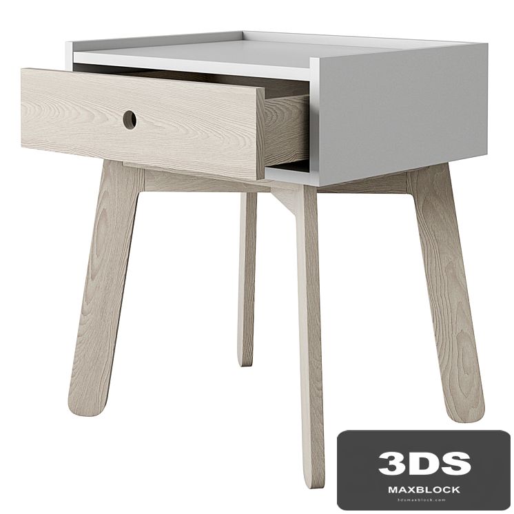 Crate and Barrel Lamont Two-Tone Nightstand