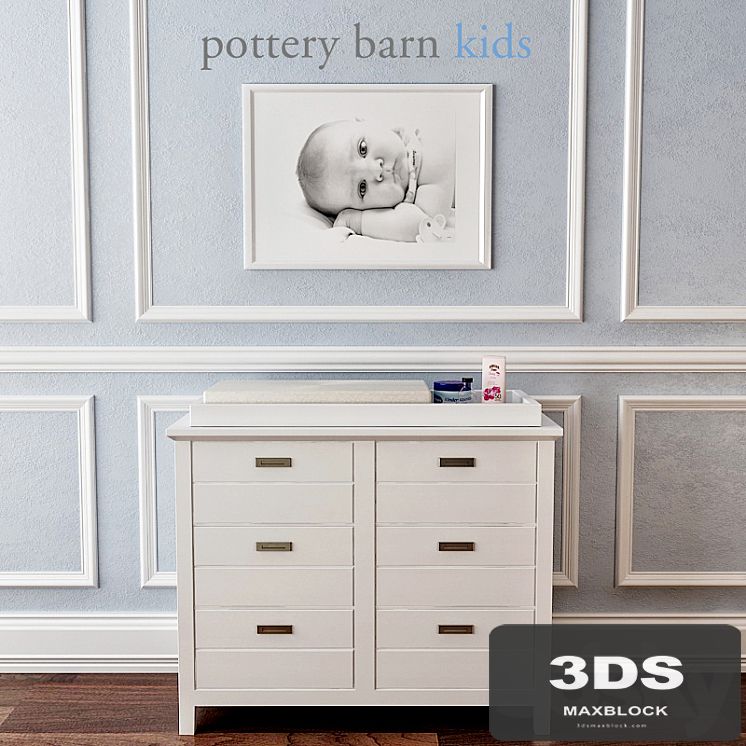 Pottery Barn, Emery Dresser &amp; Topper Set