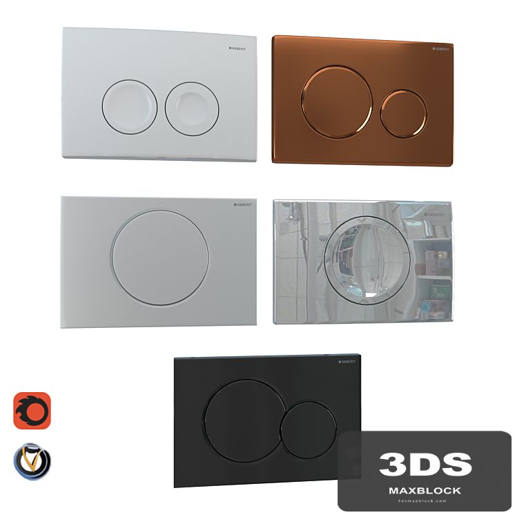GEBERIT flush plates for installation 5 pcs. (part 1)