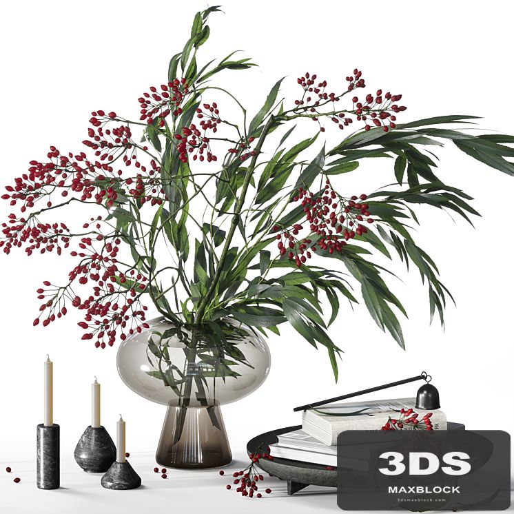 Decorative set with berry bouquet 031