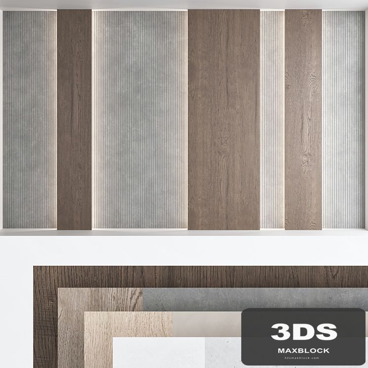 Decorative wall panel set 72
