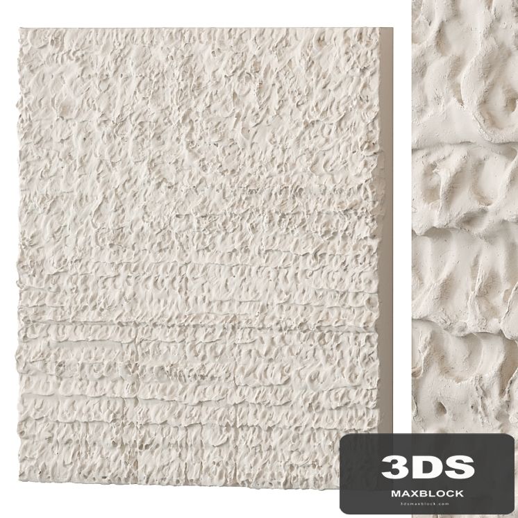 Abstract plaster painting