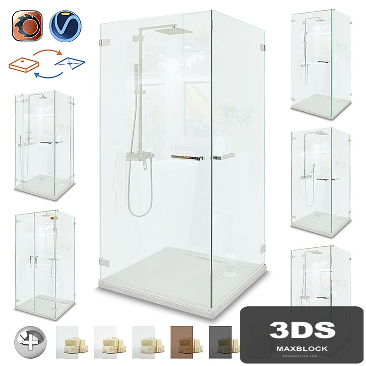 SHOWER CABINS Radaway | Pendulum set 1