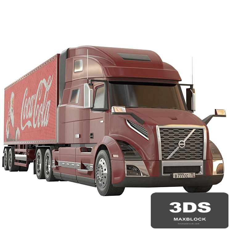 Volvo VNL Vinyl 760 Santa Tractor Truck
