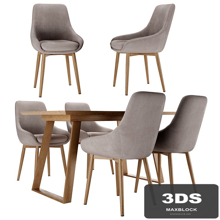 Pepper Chair and Norfolk Table