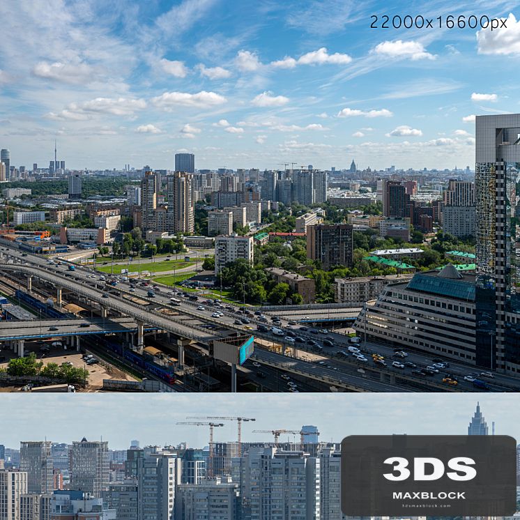 Panorama of Moscow from the flour-grinding passage v2