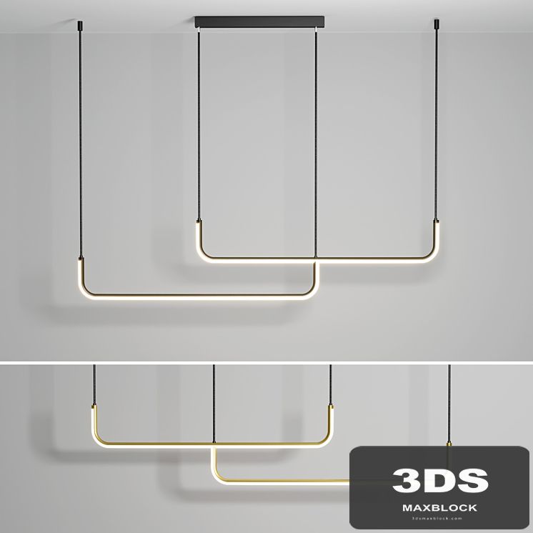 LED Pendant Light Modern Nordic Black Gold
