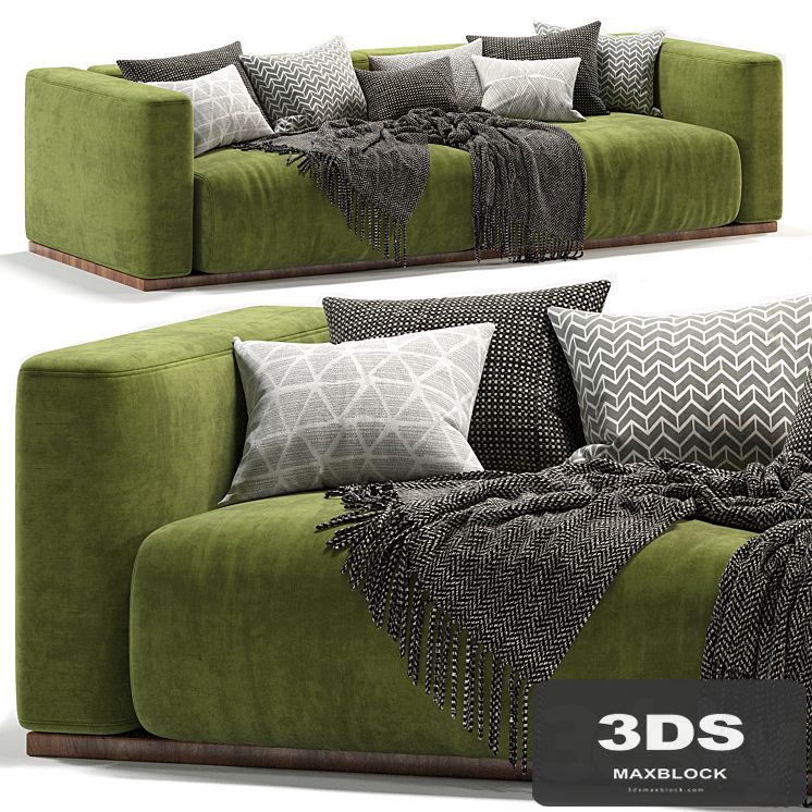 Lario Flexform double sofa-green