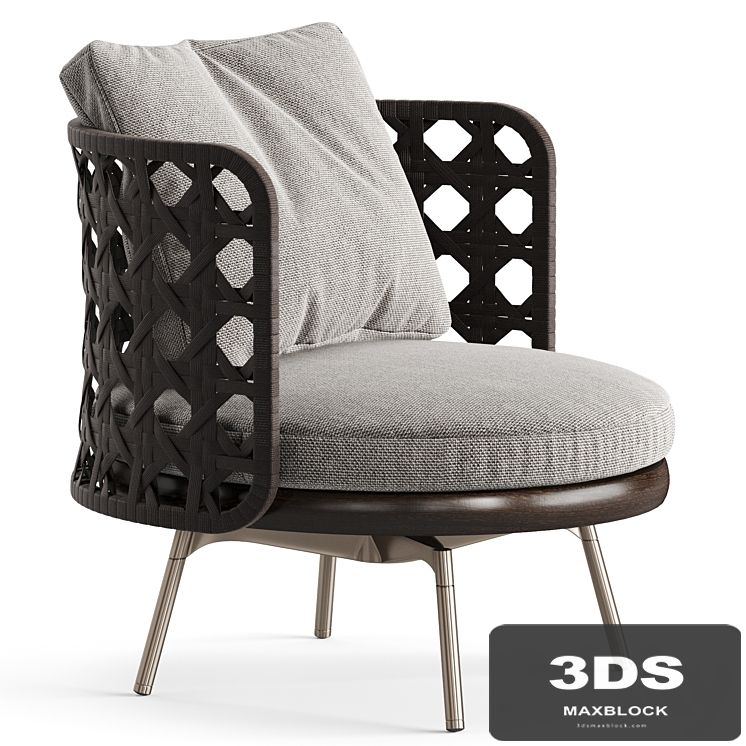 Minotti torii nest armchair