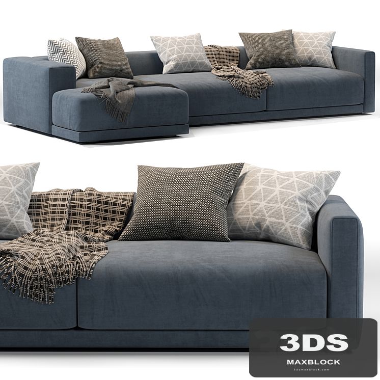 Lario Flexform Chaise Longue Sofa