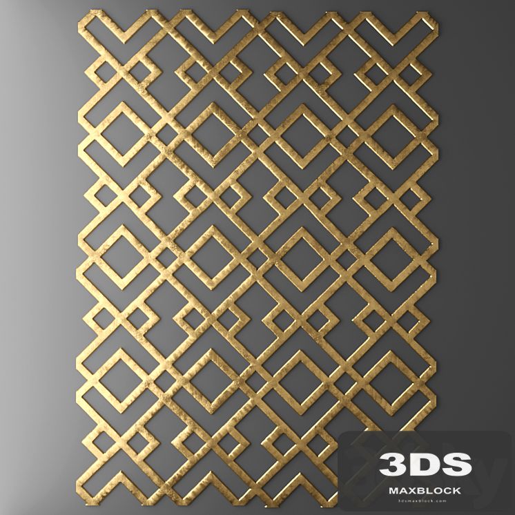 Decor for wall. Panel. 3D