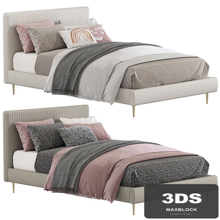 Roar / Rabbit Pleated Upholstered Bed 218