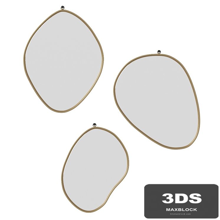 Organic Shaped Mirrors by West Elm