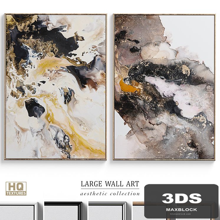 Abstract Neutral Wall Art C-360