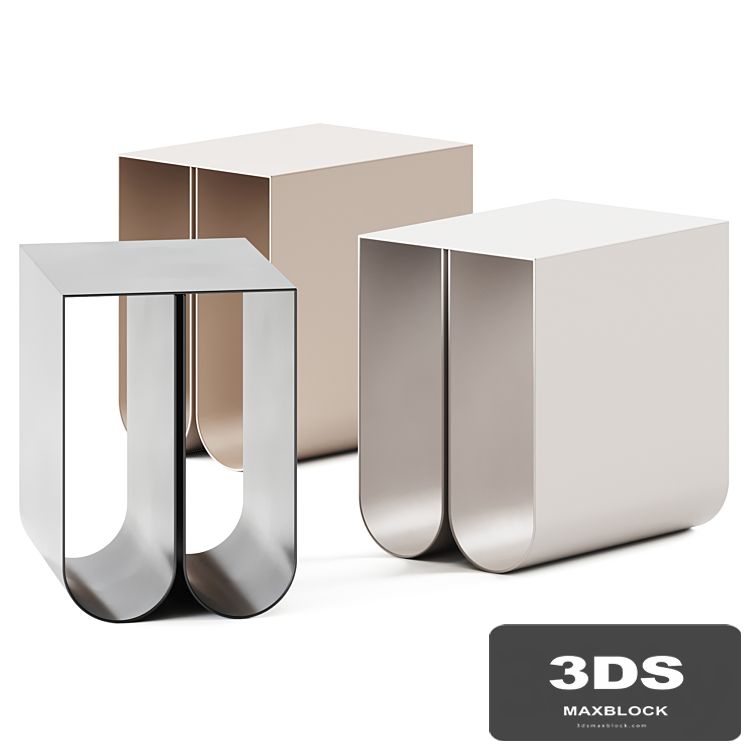 Curved Coffee Table by Kristina Dam Studio / Coffee Table