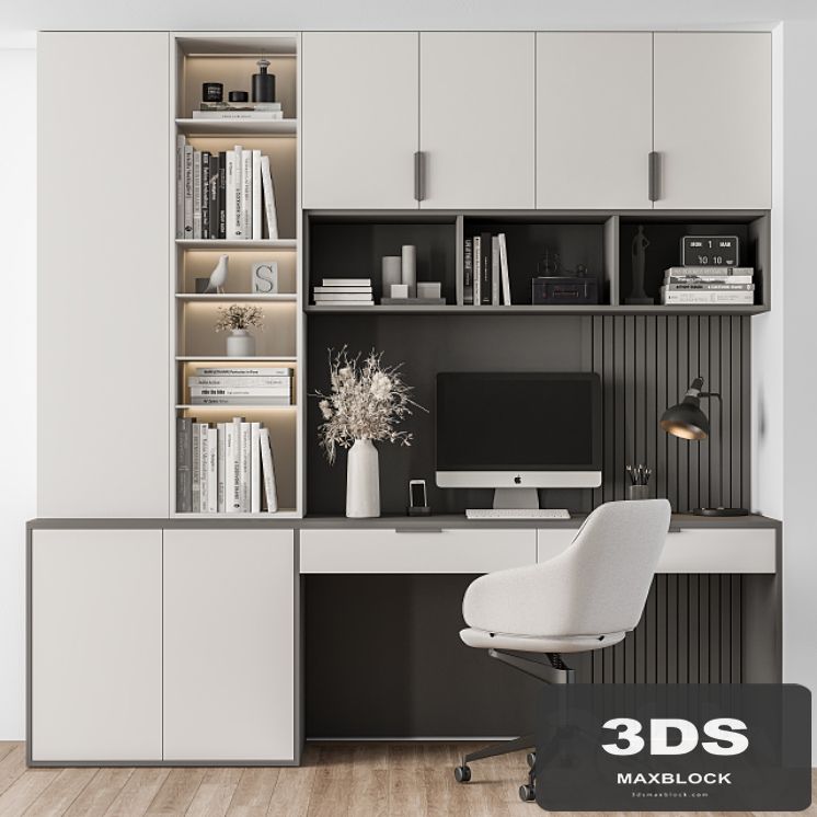 Home Office White Table - Office Furniture 260