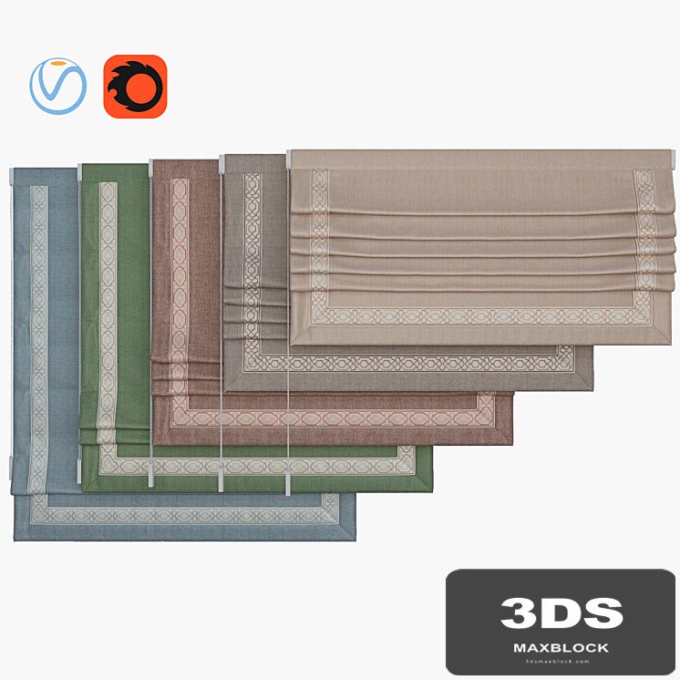 Set of Roman blinds 14