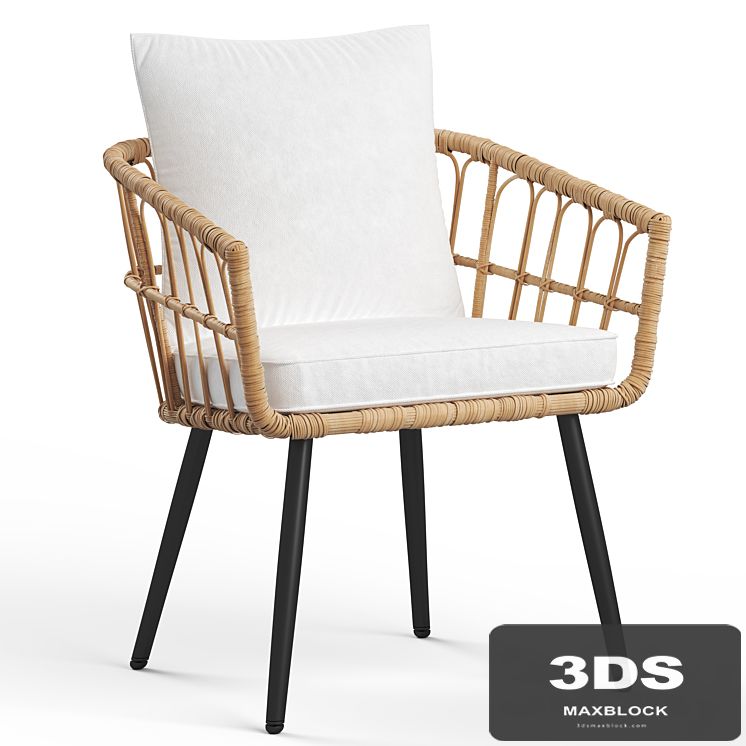 Aliyah Wicker Rattan armchair