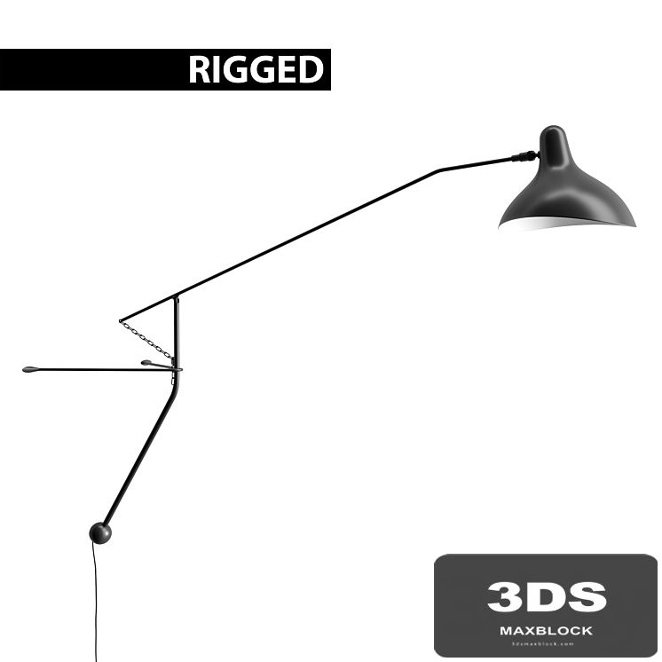 DCW Editions Mantis BS2 Wall Lamp / Rigged