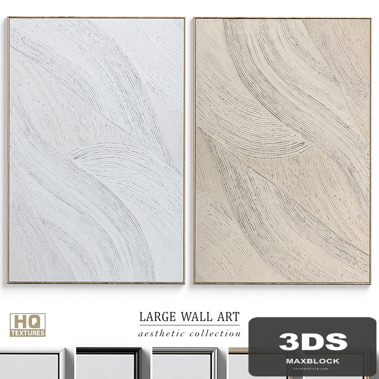 Abstract Textural Plaster Wall Art C-364