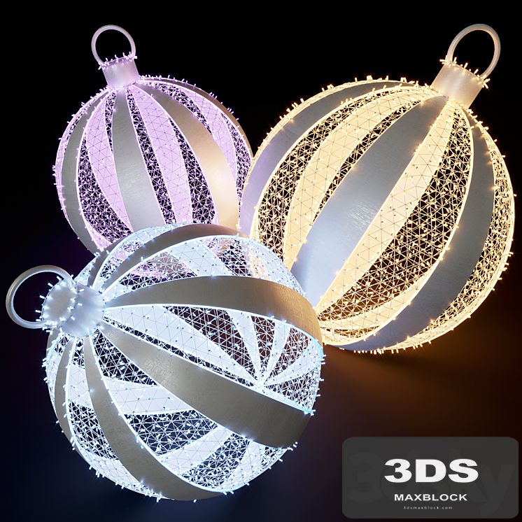 Christmas balls from garlands