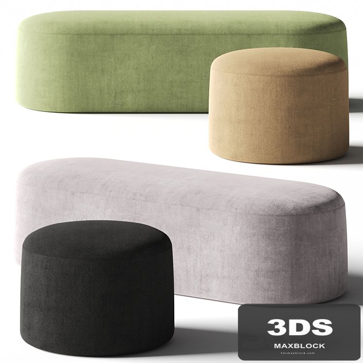 PlusHalle Proto Pouf & Bench