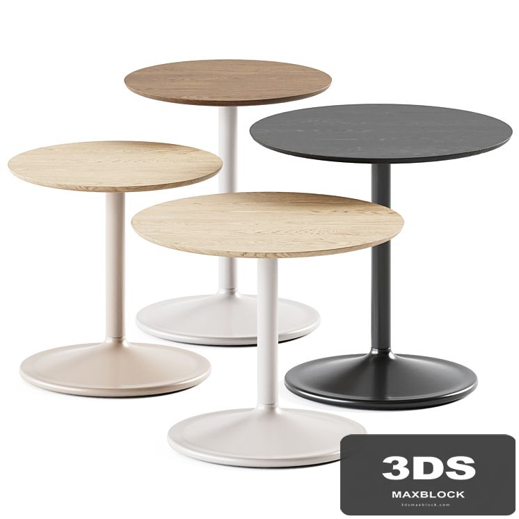 Wooden Soft Side Table Muuto / Wooden table
