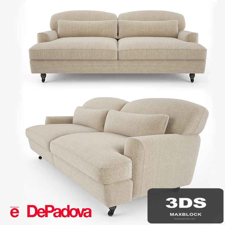 De Padova - Raffles Sofa (two-seater sofa)