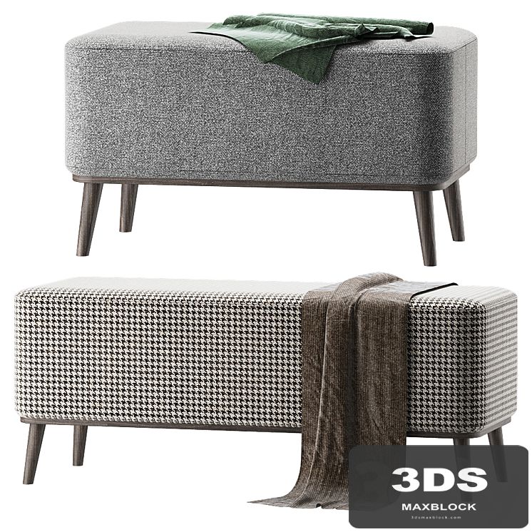 designer pouf roob look